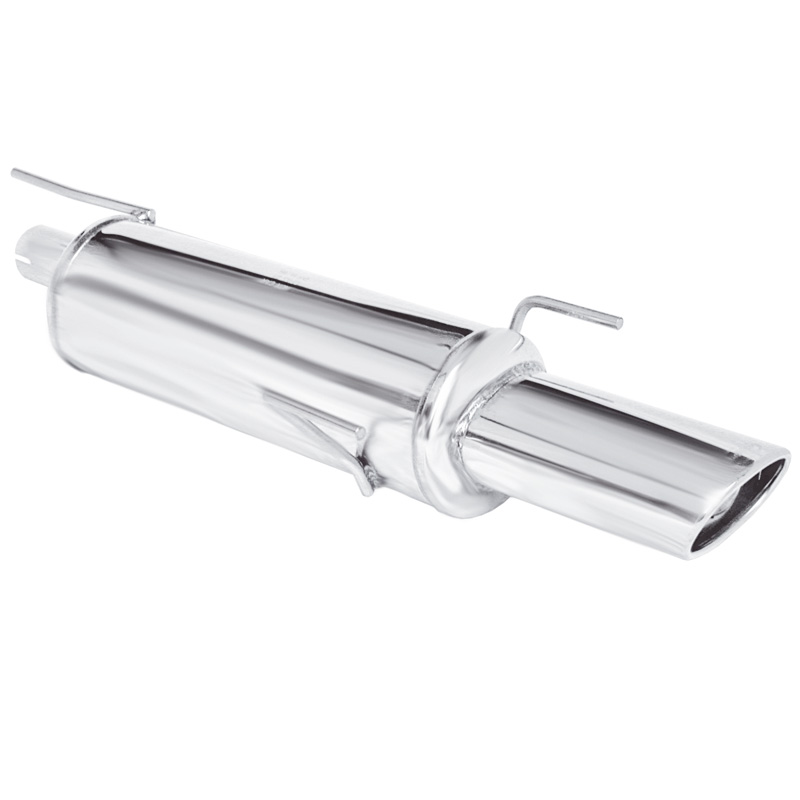 100% RVS Sportuitlaat  Opel Astra F 1.6 (75pk) 1996- 120x80mm (3 ophangpunten)