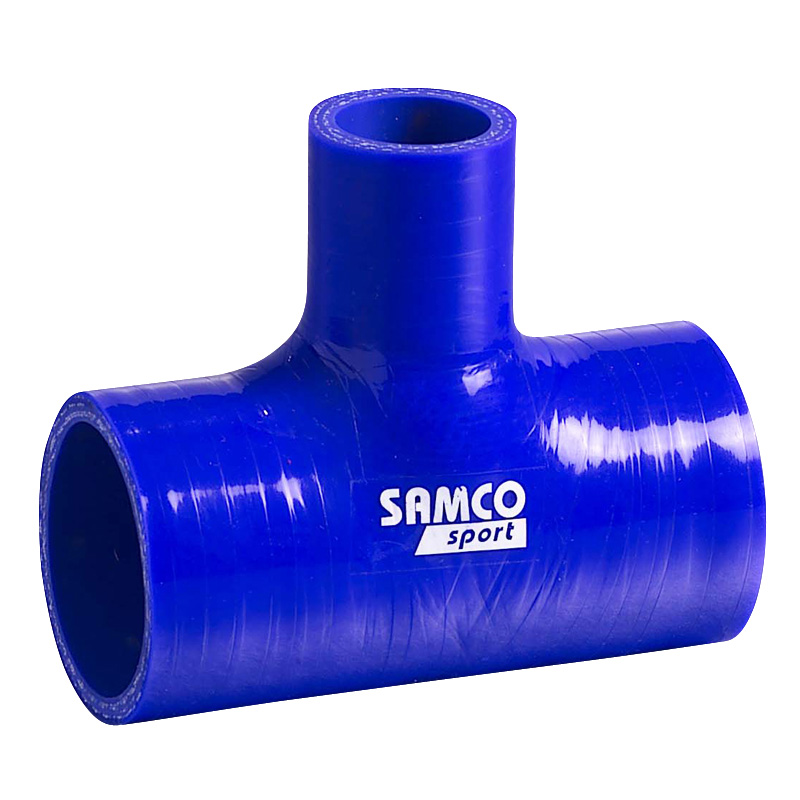 Samco Silicon hose T-Piece 25mm - Length:102mm - Ø76mm - Blue