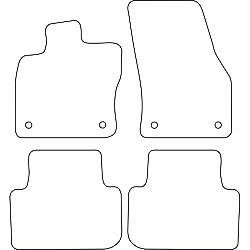 Set car mats  Volkswagen Golf VII Sportsvan 2014-