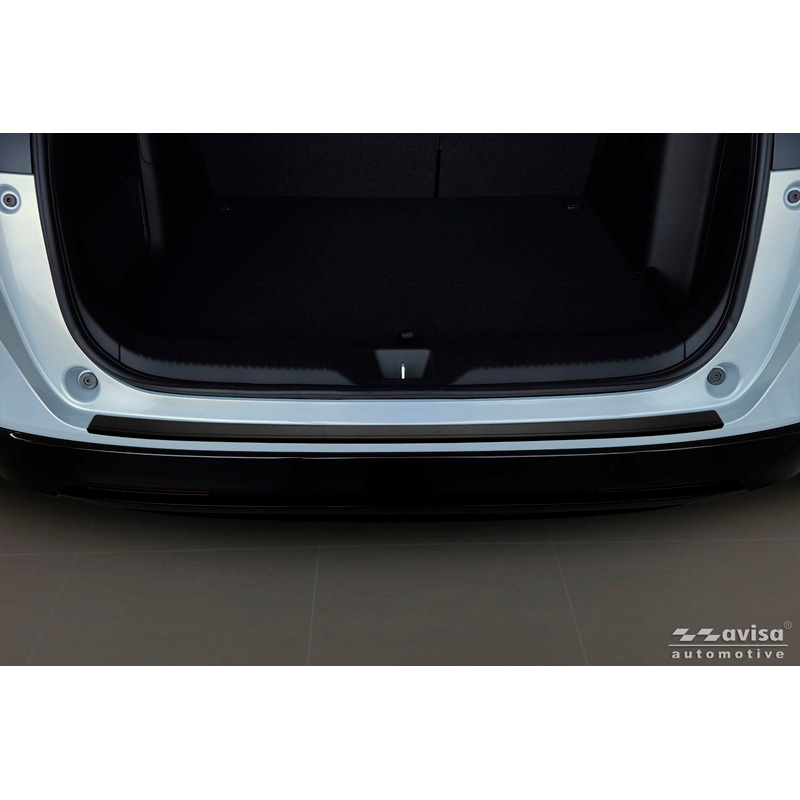 Avisa Matt Black Stainless Steel Rear bumper protector  Honda HR-V III 2021- 'Ribs'