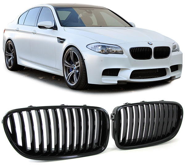 Grill Nieren BMW F10/F11 Glans Zwart 10-17