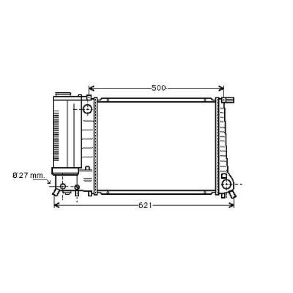 Radiator BMW E36 91-99 440x320 316I/318I