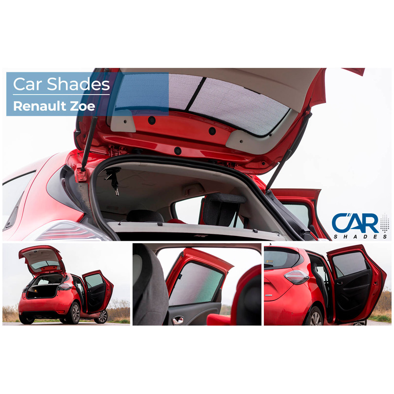 Set Car Shades  Renault Zoe 2013-2019 & 2019- (4-delig)