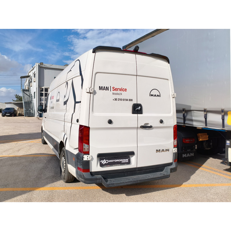 Motordrome Roof spoiler V.1  Volkswagen Crafter II (H2) 2016- & MAN TGE (H2) 2017- (PU)