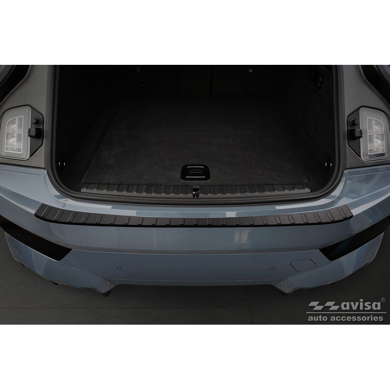 Matzwart RVS Achterbumperprotector  BMW iX (I20) 2021- 'Ribs'