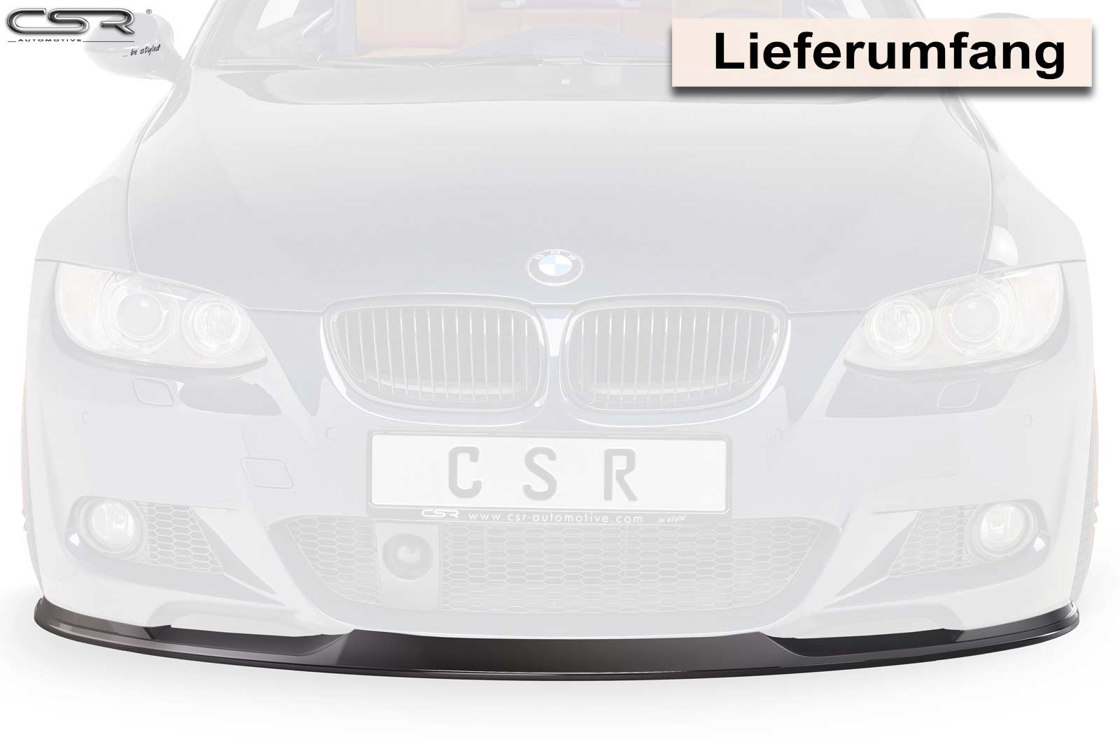 Voorspoiler BMW 3-Serie E92/E93 Glans Zwart