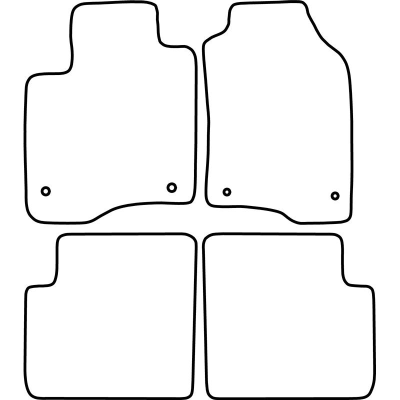 Automatten  Fiat Panda 2015-