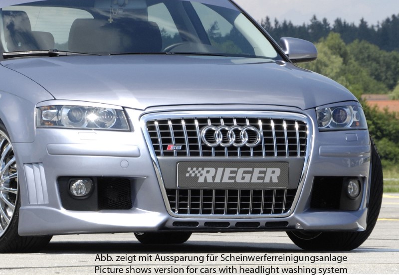 Frontbumper Audi A3 8P nieuw design Rieger