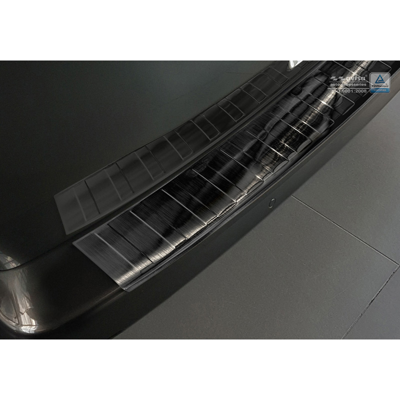 Black Stainless Steel Rear bumper protector  Peugeot Traveller/Citroën Spacetourer/Toyota Pro-Ace 2016- 'Ribs'