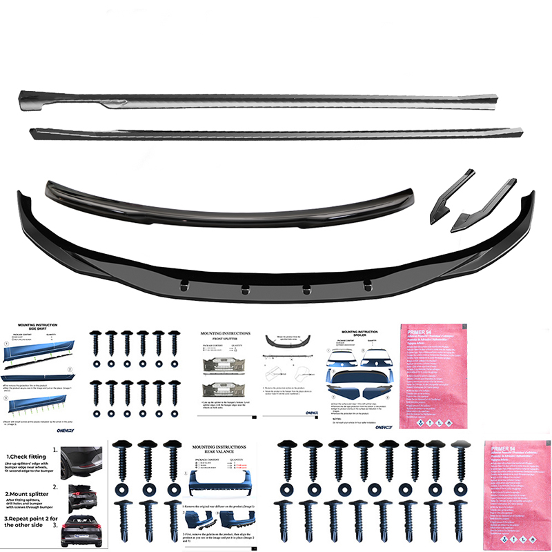 Oneway Complete body kit  BMW i4 G26 M-Pack 2021- - Gloss black