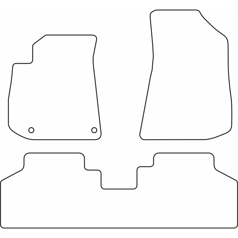 Set velour car mats  Kia e-Niro II 2022-
