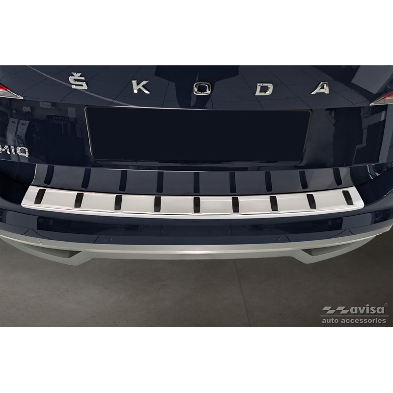 Stainless Steel Rear bumper protector  Skoda Kamiq 2019- 'STRONG EDITION'