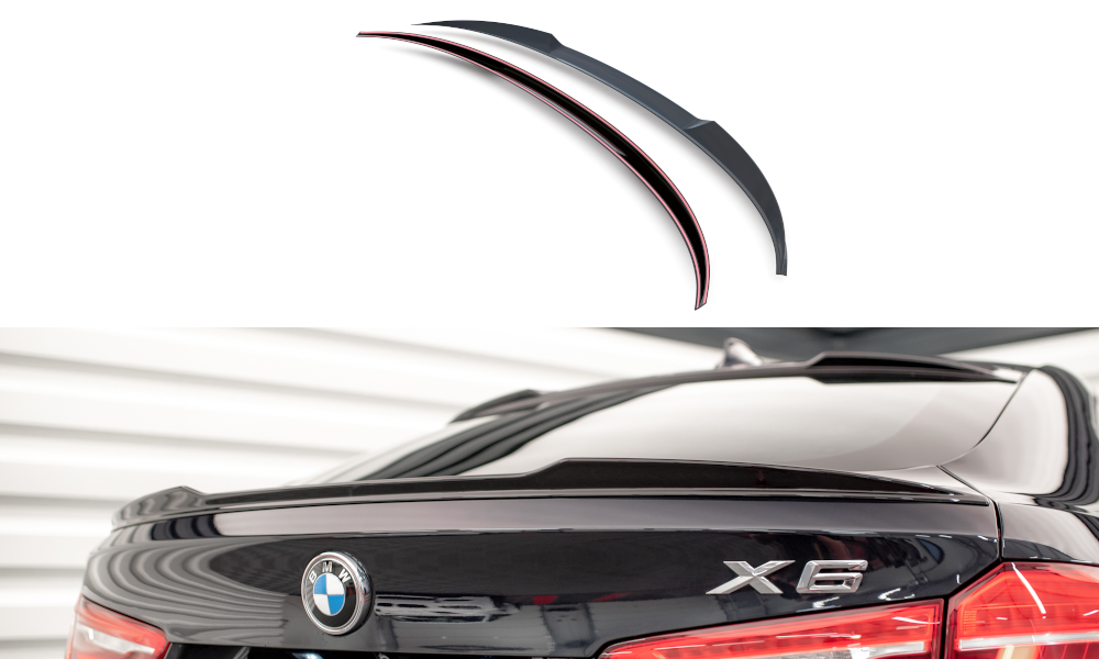 Spoiler BMW X6 M pakket F16 Maxton Glans Zwart