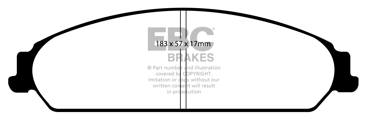 EBC Brakes CHRYSLER (USA) 300C 5.7 2004-.. Remblokken voorzijde