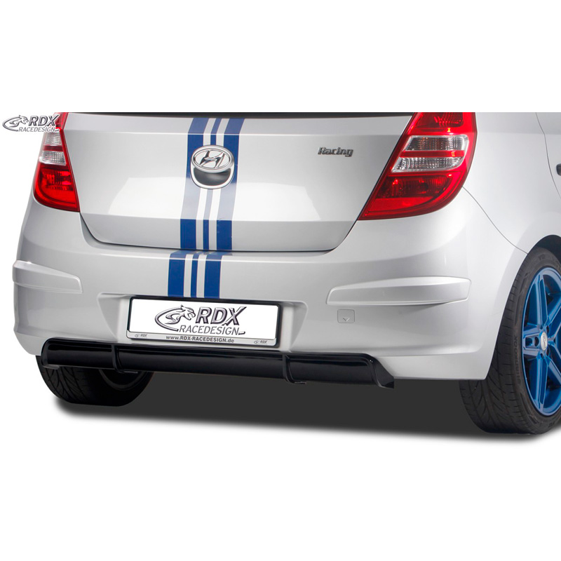 Rear bumper skirt 'Diffusor'  Hyundai i30 (FD/FDH) 2007-2010 (ABS glossy black)