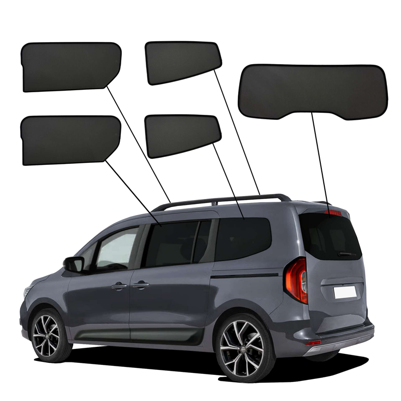 SunClip Sicht- & Sonnenschutz passend für Renault Grand Kangoo III MPV 2024- & Mercedes T-Klasse Lang 2023- & Nissan Townstar L2 2023- (Langer Radstand)