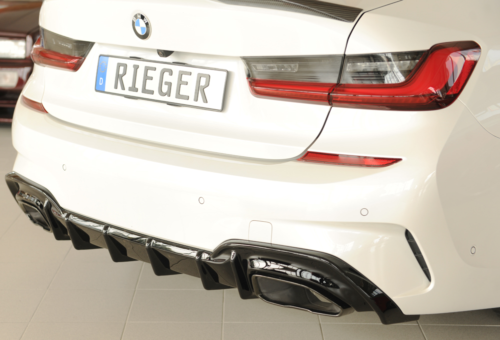 Diffuser BMW 3 Serie G20 M340i Rieger Glans Zwart