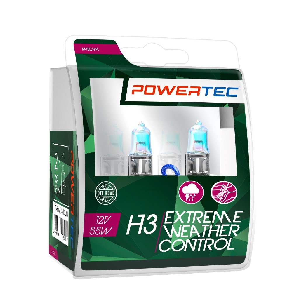 H3 lampen Extreme Weather Control 12V DUO Mtech Powertec