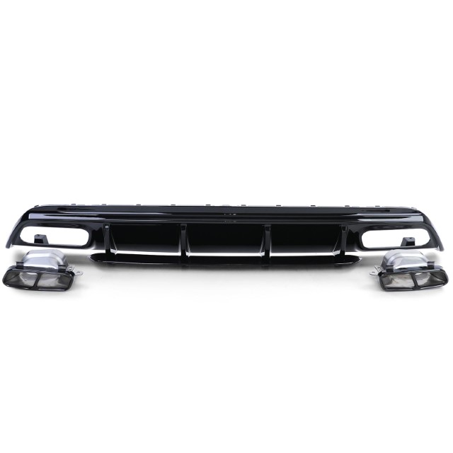 Diffusor Mercedes W176 A45 Edition Glans zwart, zwart Sierstukken