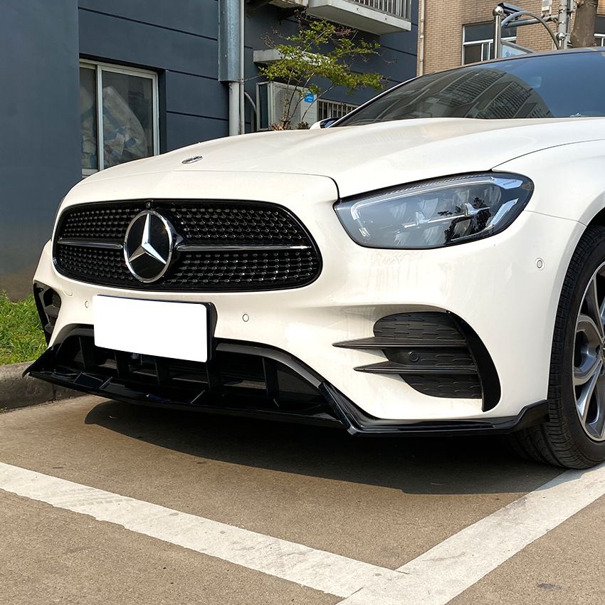 Voorspoiler Mercedes E Klasse W213 / C238 AMG Pakket FL Glans Zwart