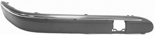 STOOT lijst rechts W203 01-07 met Chroom lijst
