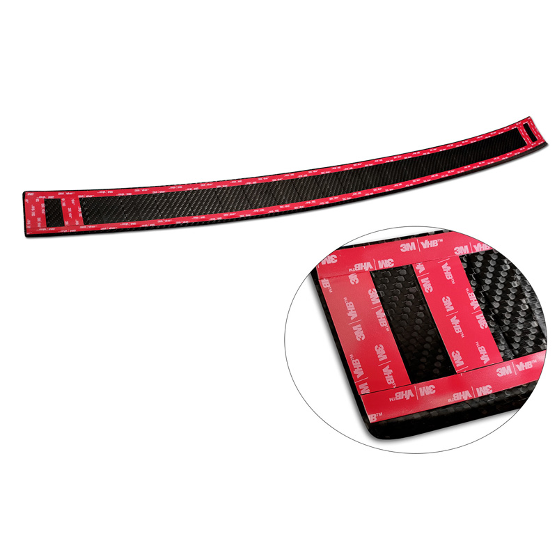 Echt 3D Carbon Achterbumperprotector  Volkswagen Multivan T7 2021- 'Ribs'