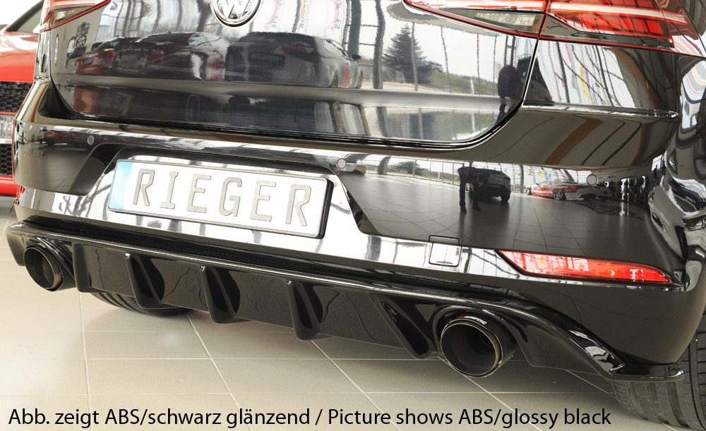 Achteraanzet Rieger Carbon-look VW Golf 7 GTI 2017-