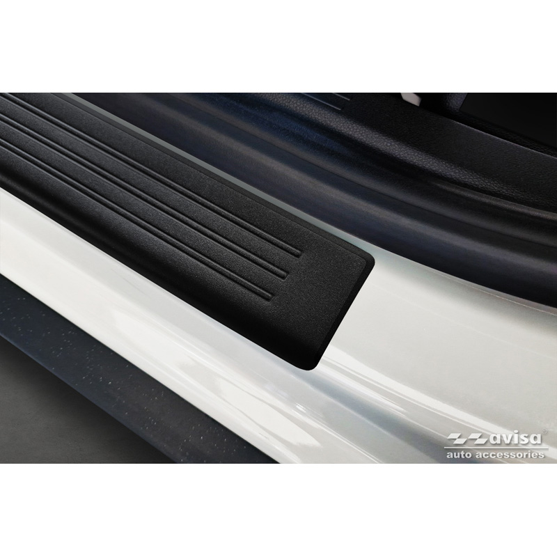Zwart RVS Instaplijsten  Dacia Duster III 2024- - 'Lines' - 4-delig