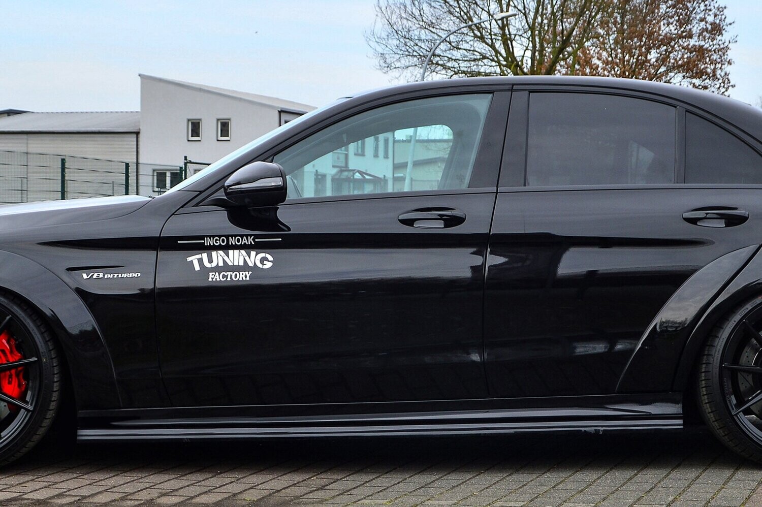 Zijskirts Mercedes C-Klasse C63AMG+S