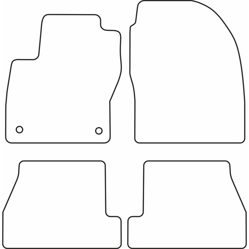 Set velour car mats  Ford Focus 2011-2015