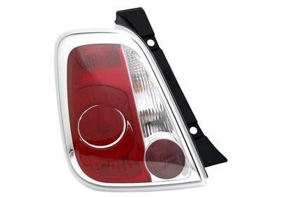 achterlicht, incl fittingdeel, rechts Fiat 500, 2007 -