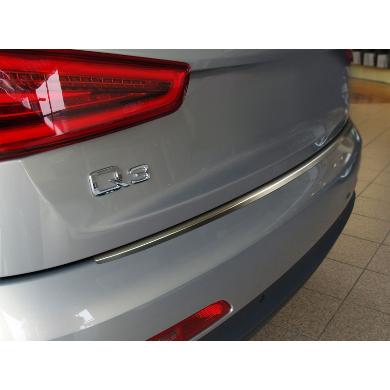 Stainless Steel Rear bumper protector  Audi Q3 2011-2015 & 2015- 'Ribs'