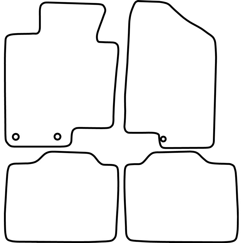 Set velour car mats  Kia Optima 2011-2016