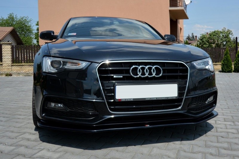 Voorspoiler Audi S5 / A5 S-Line 8T FL V.2 Glanzend Zwart