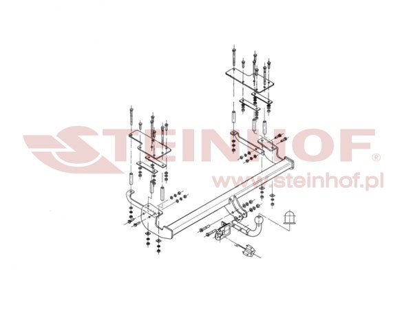 Trekhaak Suzuki SX4 5D 2WD/4WD 2006-2013
