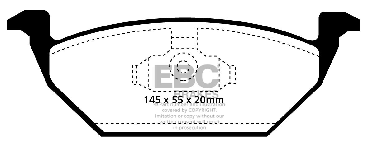 EBC Brakes VW Golf IV 1.9 TD -110 97-99 Remblokken voorzijde gre