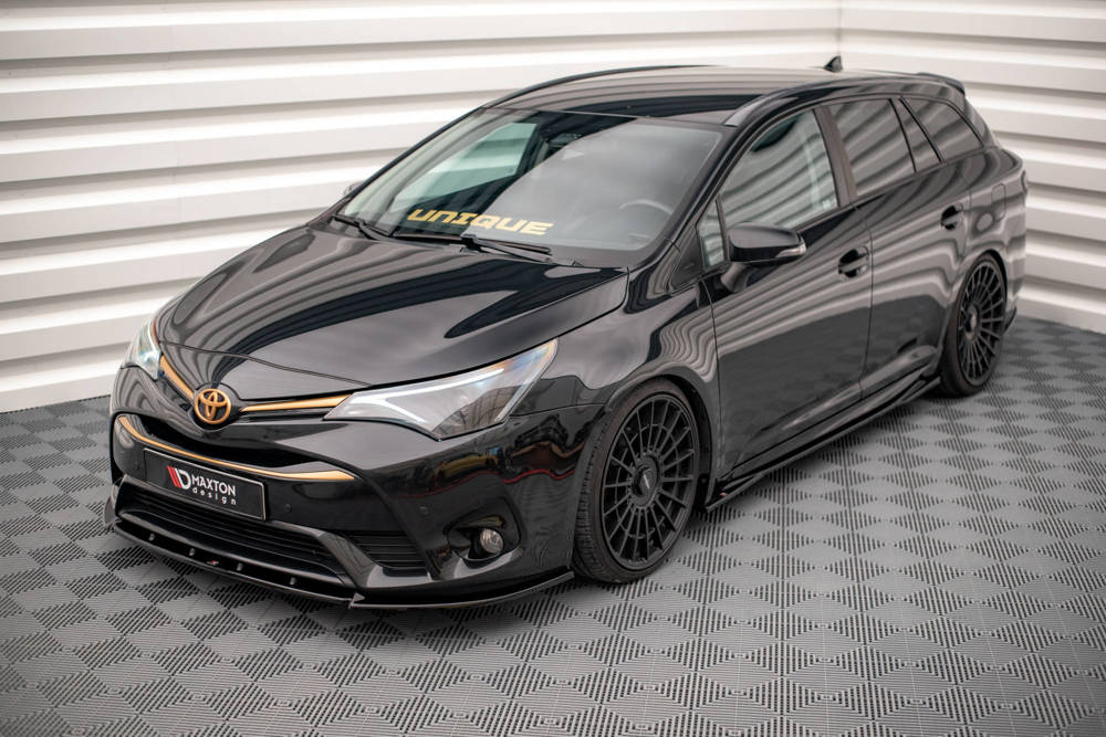 Zijskirts toyota avensis MK3 Facelift glans zwart