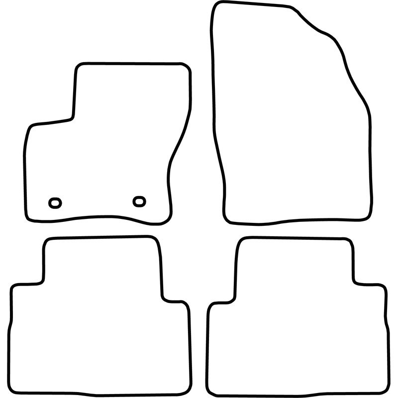 Set velour car mats  Ford Kuga 2008-2012
