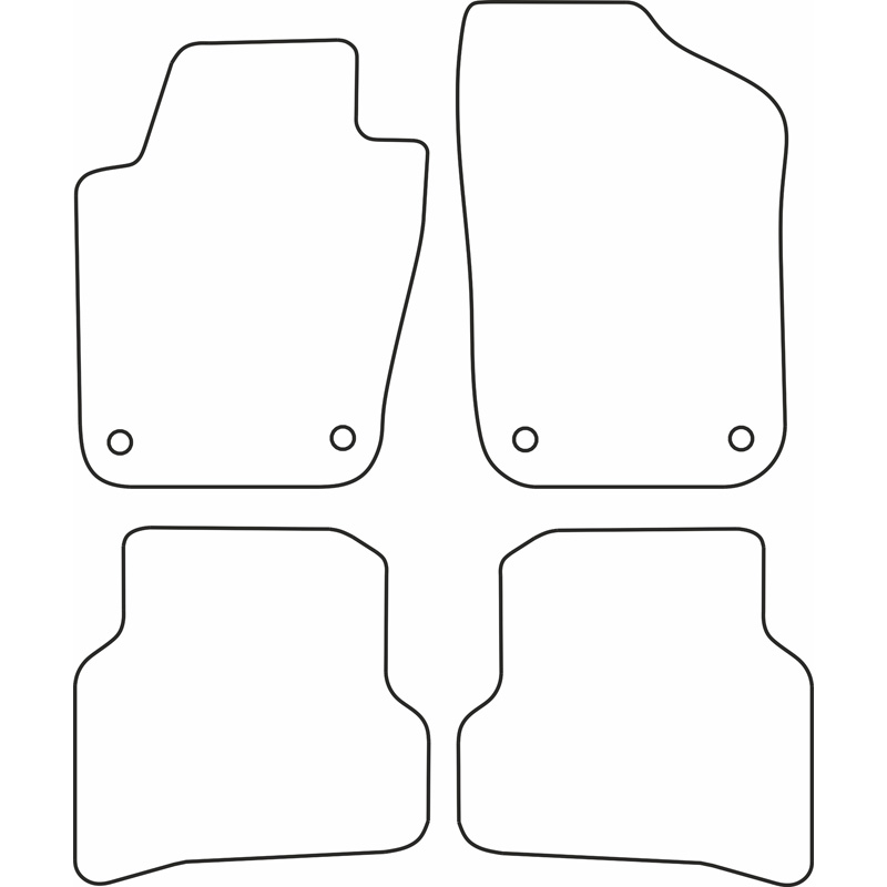 Automatten Velours  Skoda Fabia III 2014-2021