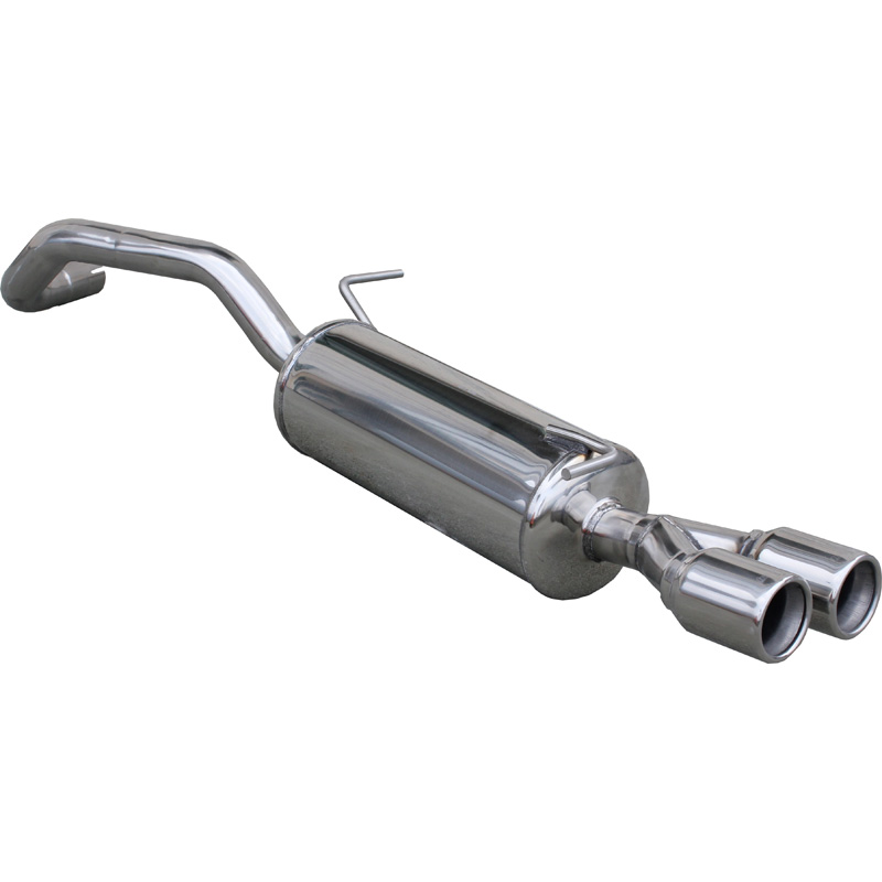 100% Inox Sport Exhaust  Audi A1 1.4TFSi Sport (185HP) 2011- Ø55mm 2x80mm
