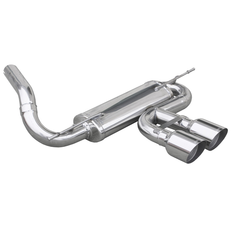 100% Inox Sport Exhaust 'Central'  Ford Focus III 2.0ST (250HP) 2012- Ø60mm 2x102mm Racing