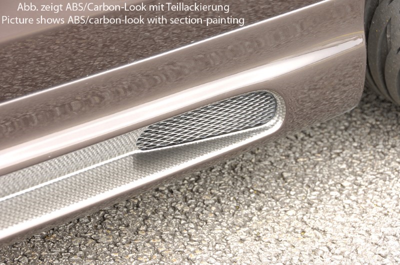 Zijskirts VW Golf IV ABS Carbon-look Rieger