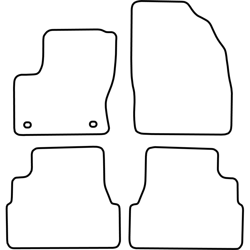 Set velour car mats  Ford Focus C-Max 2003-2007