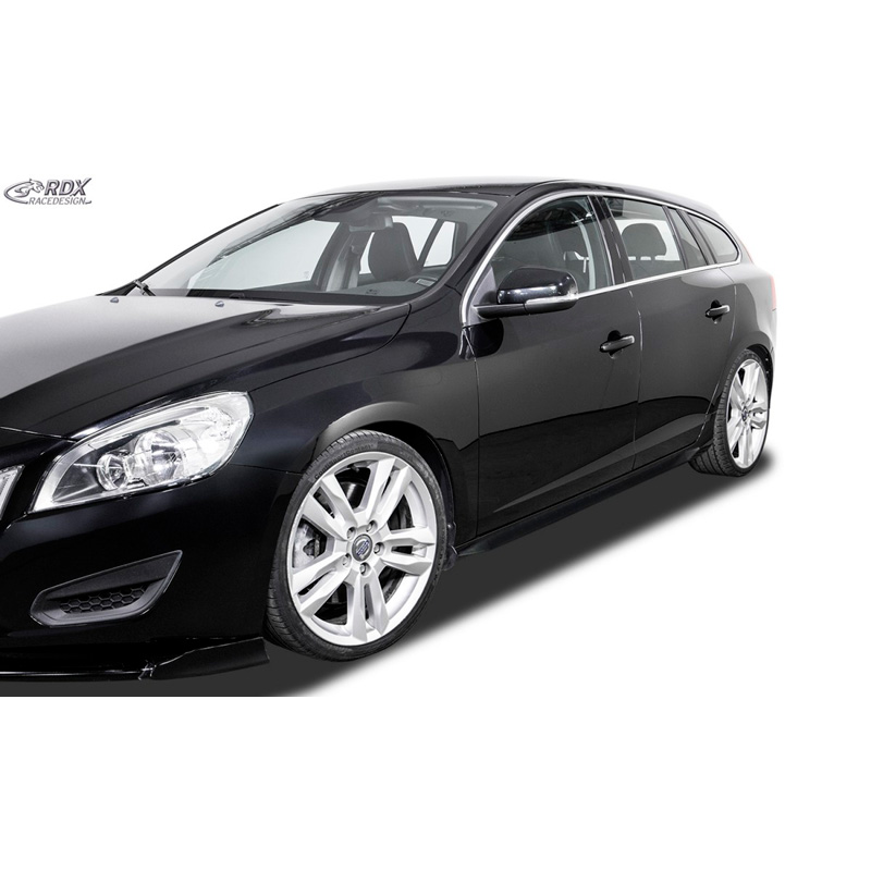 Side skirts 'Slim'  Volvo V60/S60 2010-2013 (ABS glossy black)