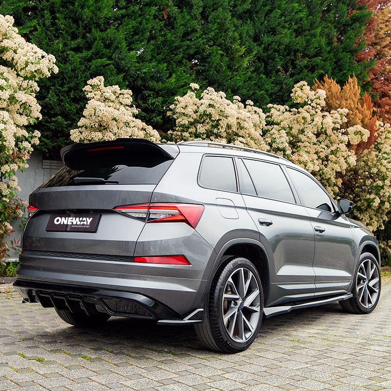 Oneway Rear Diffuser  Skoda Kodiaq I (NS7) Sportline 2017-2024 - Gloss black