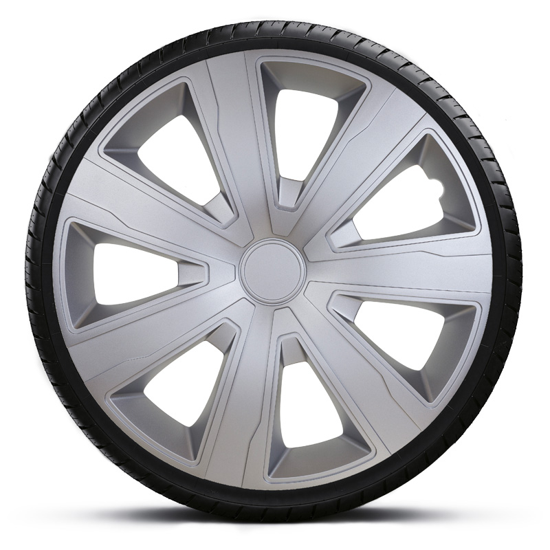 4-Delige Wieldoppenset Tenzo 14-inch zilver