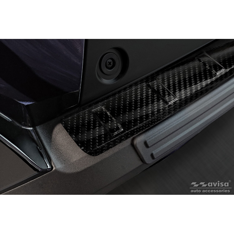 Real 3D Carbon Rear bumper protector  Toyota Corolla Cross 2022- 'Ribs'