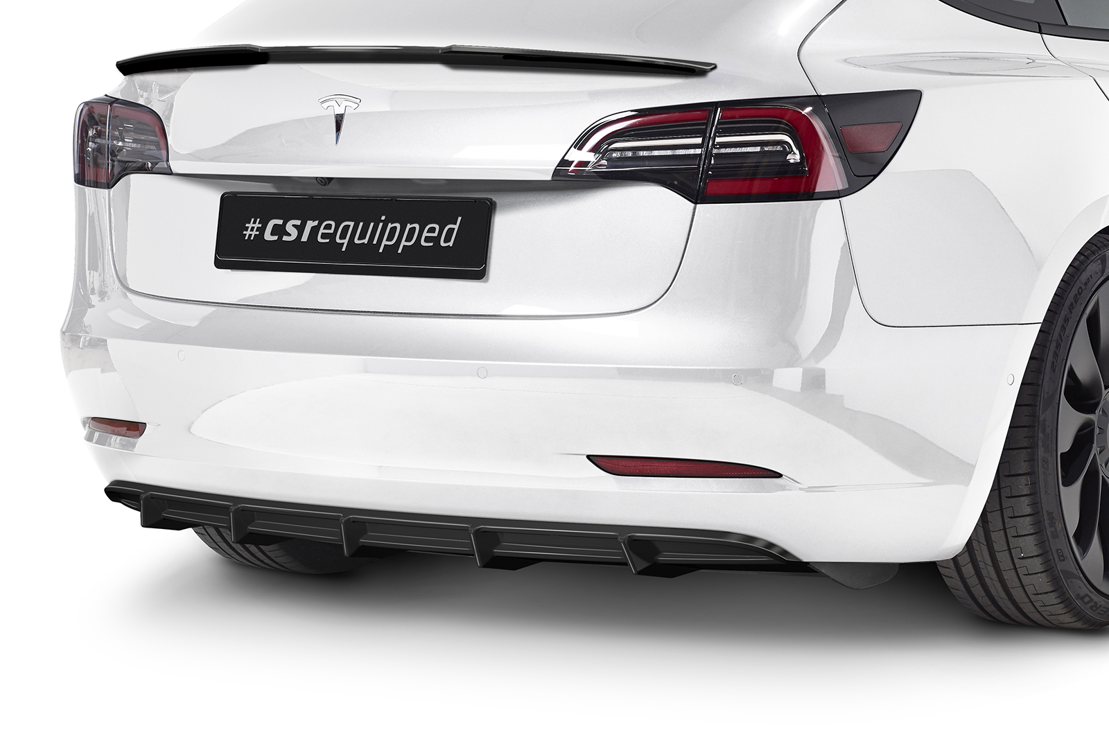 Diffuser Tesla Model 3 CSR Glans Zwart