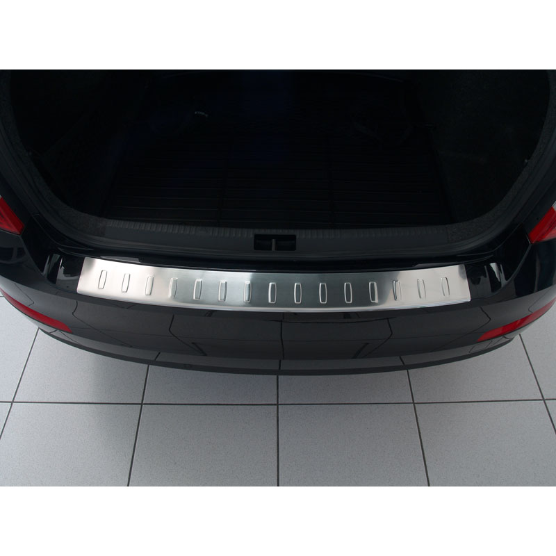 Stainless Steel Rear bumper protector  Skoda Octavia III sedan 2013- 'Ribs'