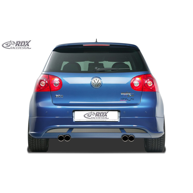 Rear bumper skirt  Volkswagen Golf V Hatchback 3/5-doors 2003-2008 'V2' (exhaust left/right) excl. Variant/Plus (ABS)
